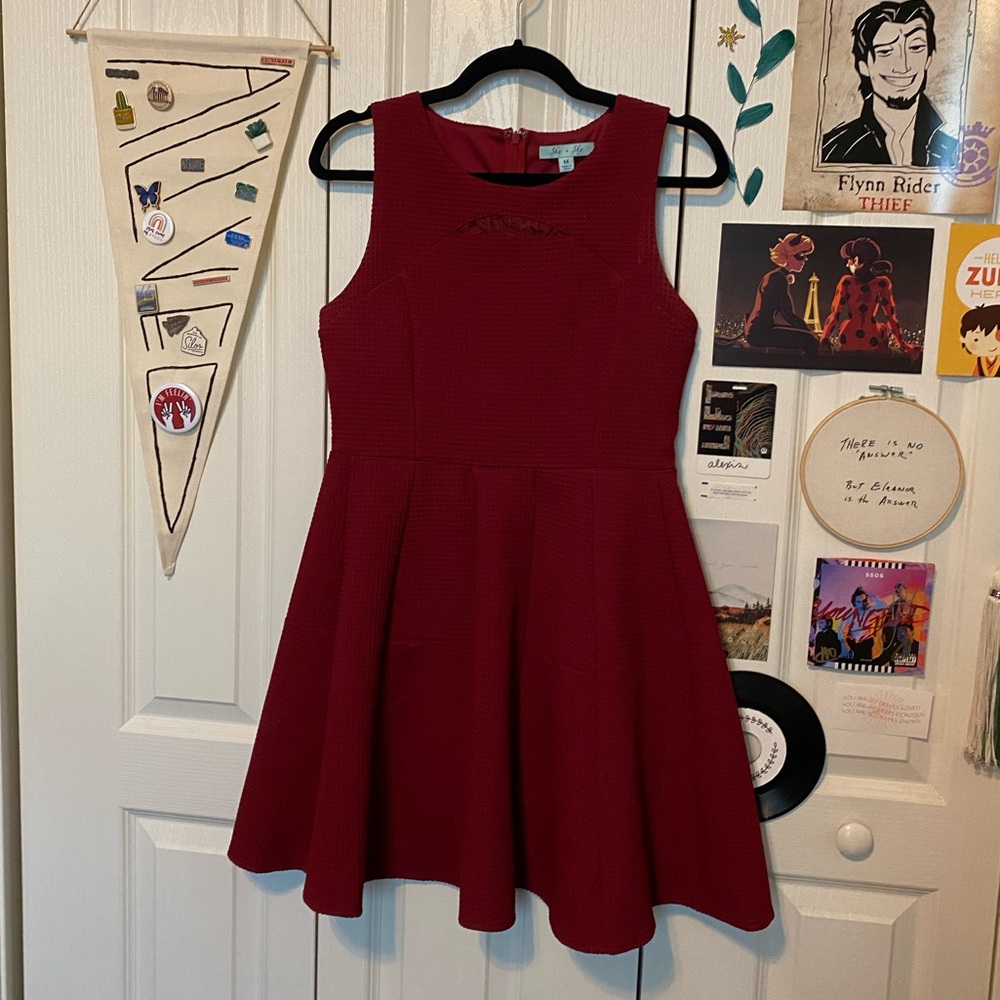 Maroon Dress